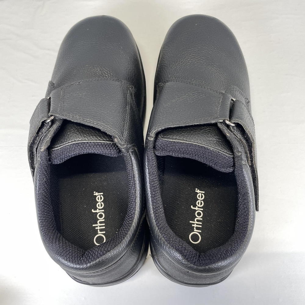 Orthofeet 510 Shoes Mens Size 12 XX-Wide Black Leather Orthopedic Comfort Casual - Picture 6 of 10